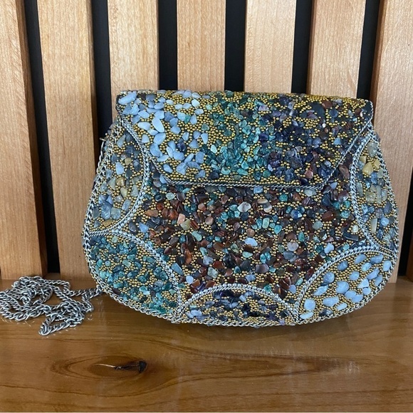 Handbags - Handmade Gemstone Shoulder Bag ✨